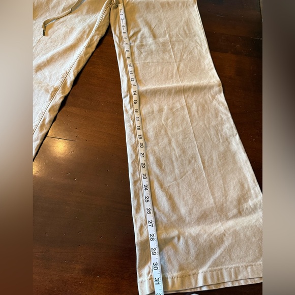 New Favorite Daughter linen wide leg pants in warm sand (beige) - Small - Picture 7 of 8